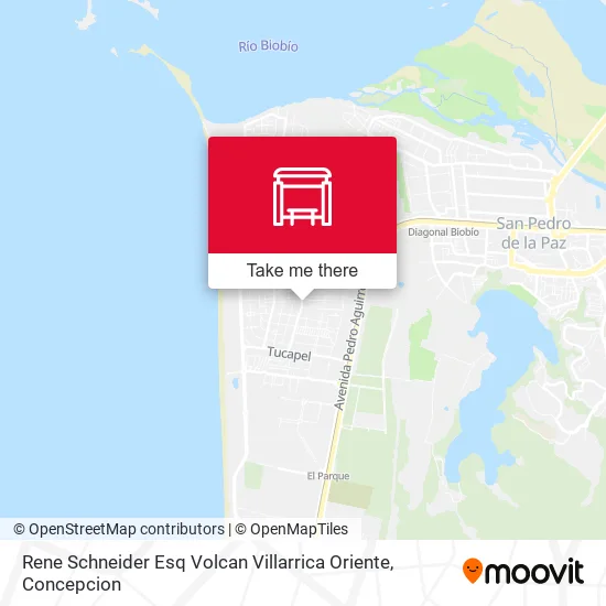 Mapa de Rene Schneider Esq Volcan Villarrica  Oriente