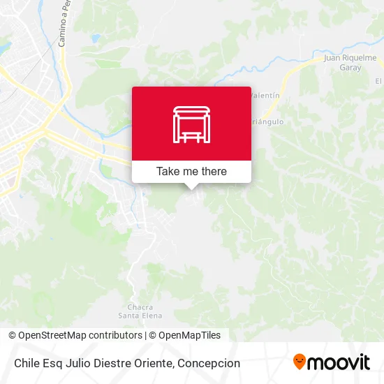 Mapa de Chile Esq Julio Diestre  Oriente