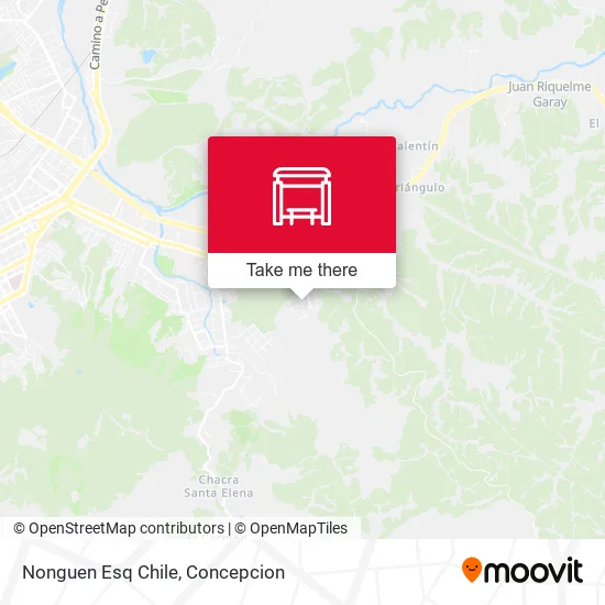 Nonguen Esq Chile map