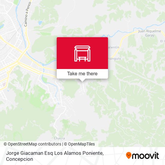 Jorge Giacaman Esq Los Alamos  Poniente map