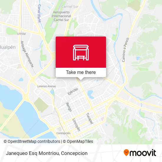 Mapa de Janequeo Esq Montriou