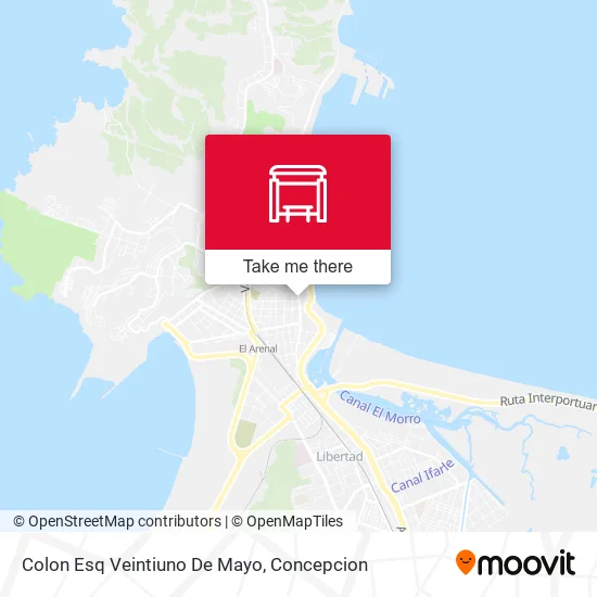 Mapa de Colon Esq Veintiuno De Mayo