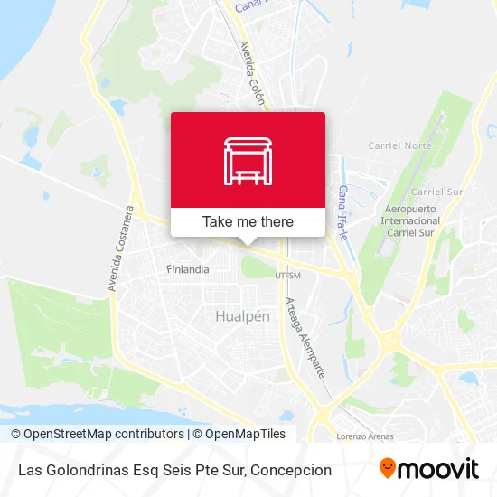 Mapa de Las Golondrinas Esq Seis Pte  Sur