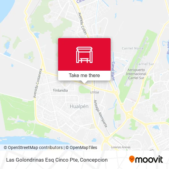 Mapa de Las Golondrinas Esq Cinco Pte