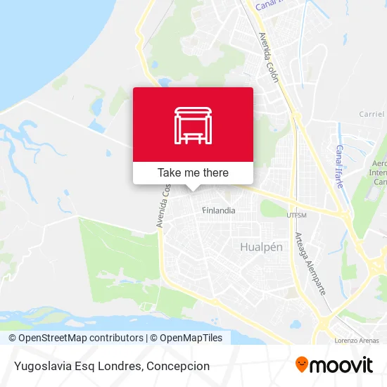 Mapa de Yugoslavia Esq Londres