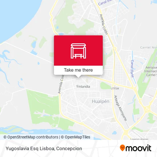 Mapa de Yugoslavia Esq Lisboa