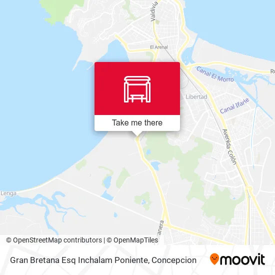 Mapa de Gran Bretana Esq Inchalam  Poniente