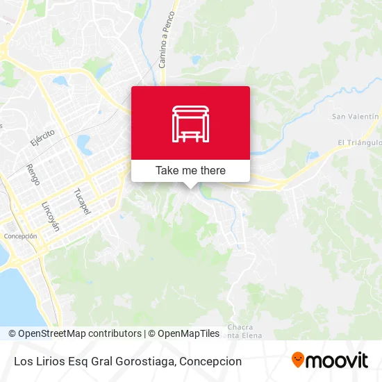 Mapa de Los Lirios Esq Gral Gorostiaga