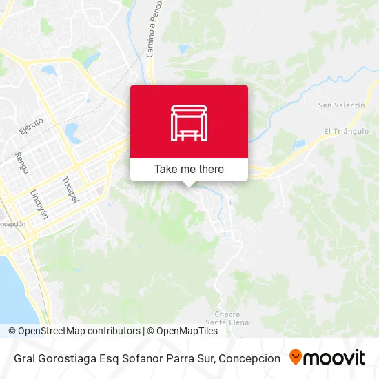 Mapa de Gral Gorostiaga Esq Sofanor Parra  Sur