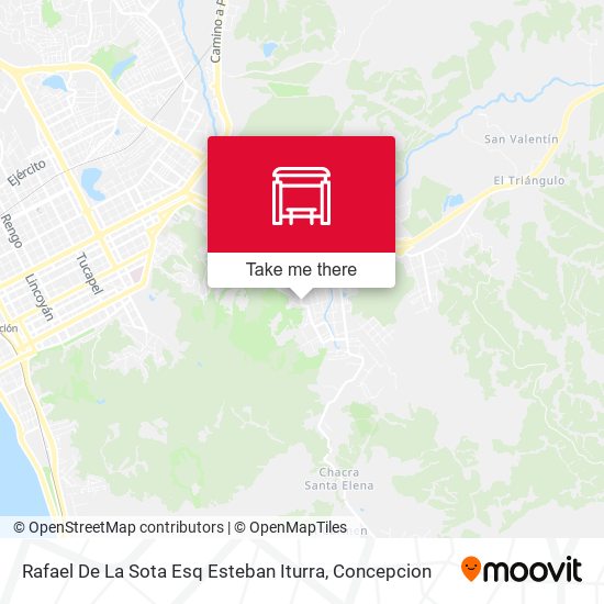 Rafael De La Sota Esq Esteban Iturra map