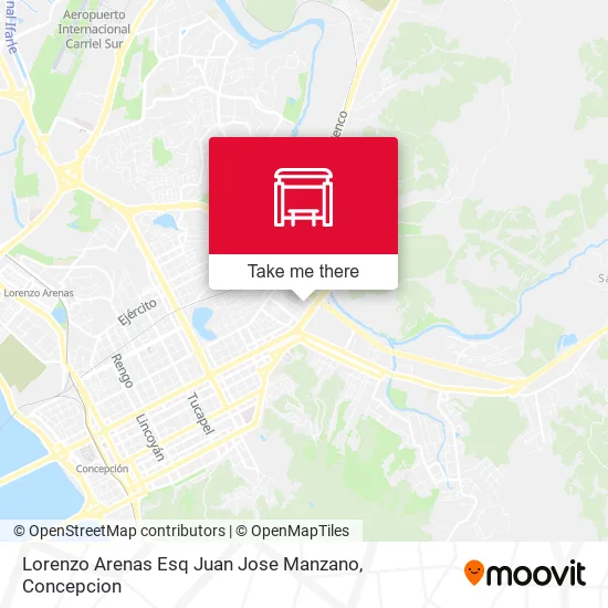 Mapa de Lorenzo Arenas Esq Juan Jose Manzano
