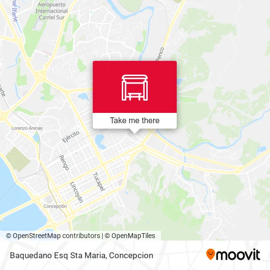 Mapa de Baquedano Esq Sta Maria