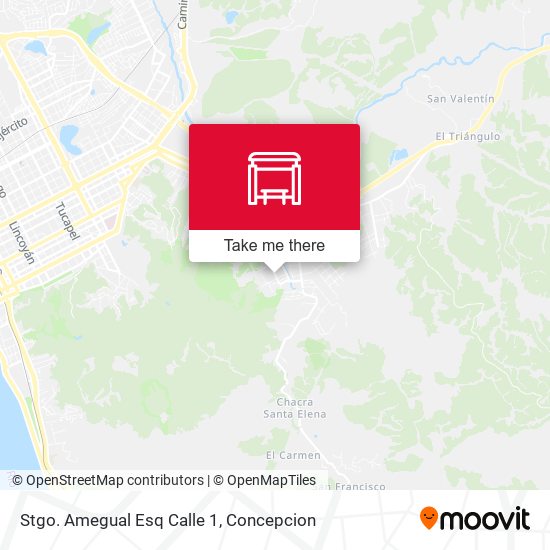 Stgo. Amegual Esq Calle 1 map