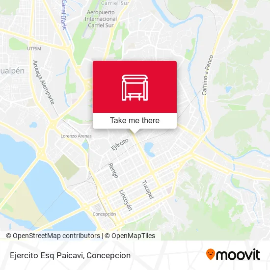 Mapa de Ejercito Esq Paicavi