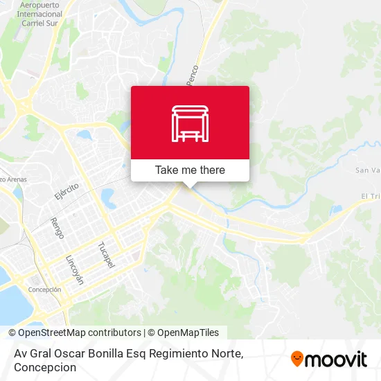 Mapa de Av Gral Oscar Bonilla Esq Regimiento  Norte