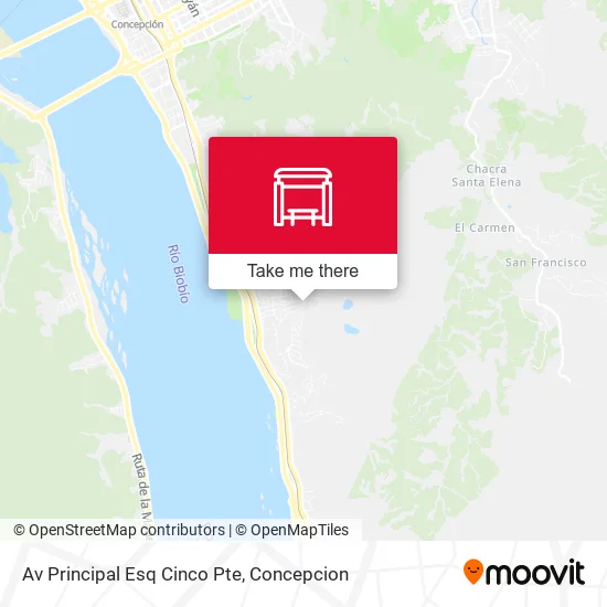 Mapa de Av Principal Esq Cinco Pte