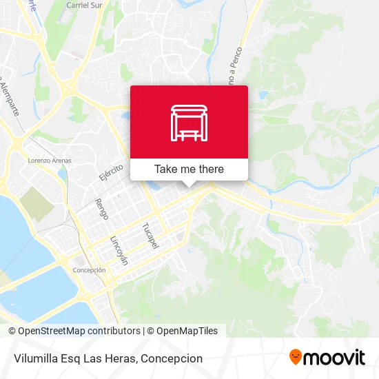 Mapa de Vilumilla Esq Las Heras
