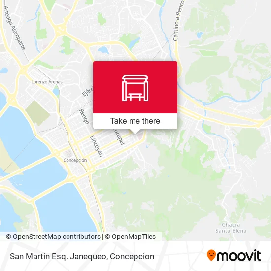 Mapa de San Martin Esq. Janequeo
