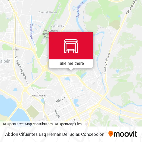 Mapa de Abdon Cifuentes Esq Hernan Del Solar