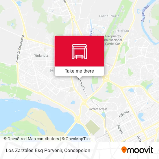 Mapa de Los Zarzales Esq Porvenir