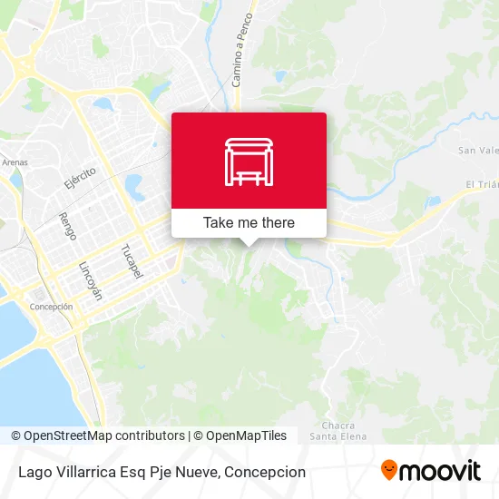 Mapa de Lago Villarrica Esq Pje Nueve