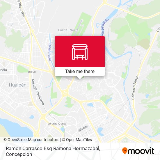 Ramon Carrasco Esq Ramona Hormazabal map