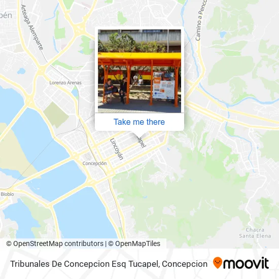 Mapa de Tribunales De Concepcion Esq Tucapel
