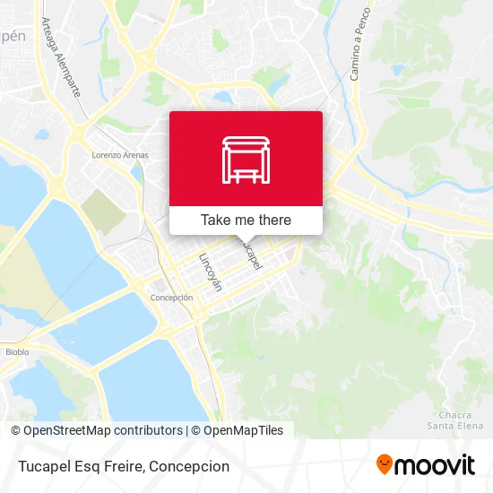 Mapa de Tucapel Esq Freire