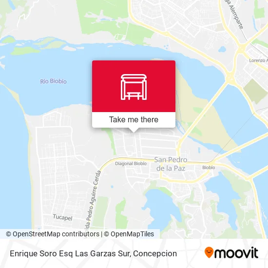 Mapa de Enrique Soro Esq Las Garzas  Sur