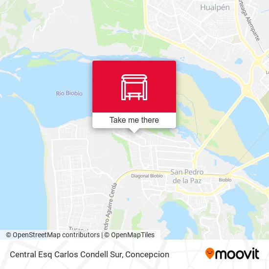 Mapa de Central Esq Carlos Condell  Sur