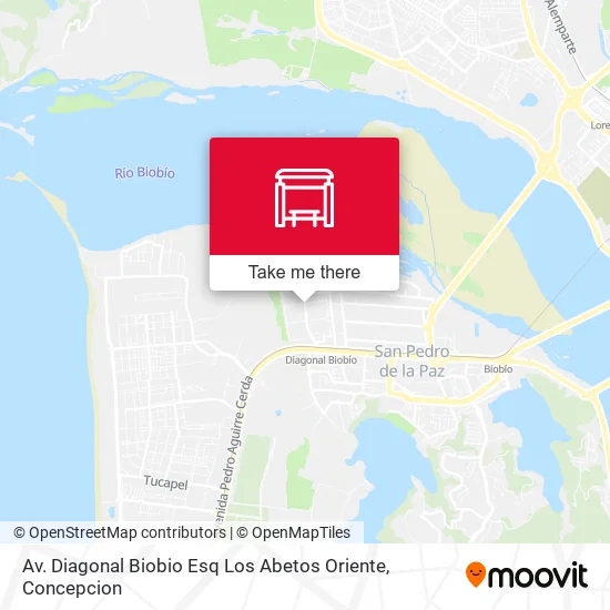 Mapa de Av. Diagonal Biobio Esq Los Abetos  Oriente