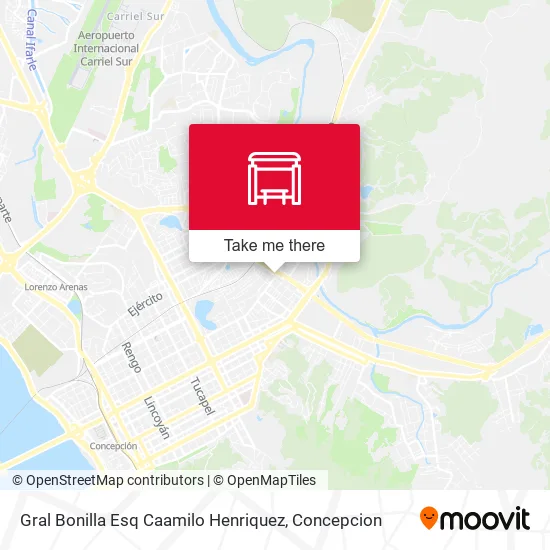 Mapa de Gral Bonilla Esq Caamilo Henriquez