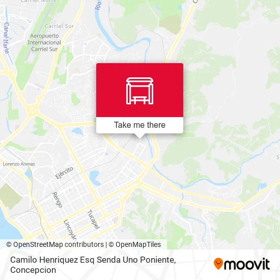 Mapa de Camilo Henriquez Esq Senda Uno  Poniente