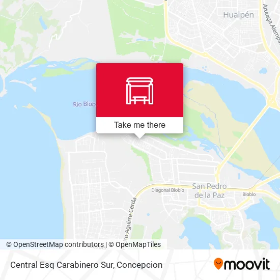 Mapa de Central Esq Carabinero  Sur