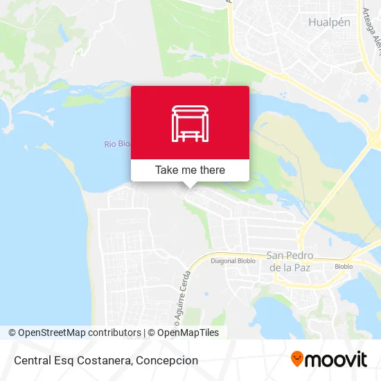 Mapa de Central Esq Costanera