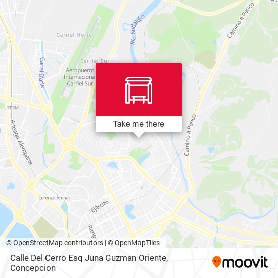Mapa de Calle Del Cerro Esq Juna Guzman  Oriente