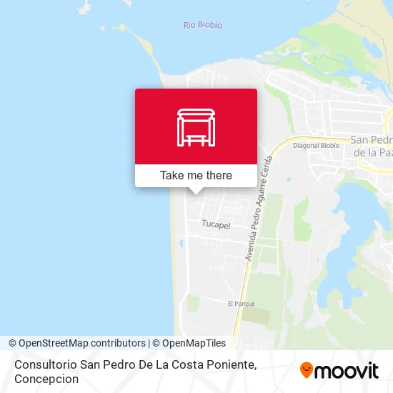 Mapa de Consultorio San Pedro De La Costa  Poniente