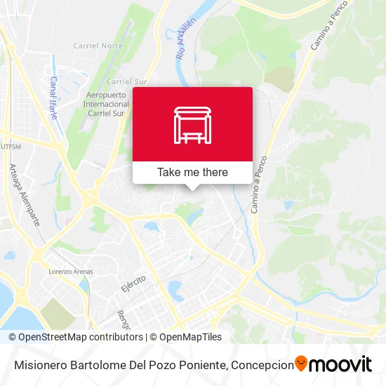 Mapa de Misionero Bartolome Del Pozo  Poniente