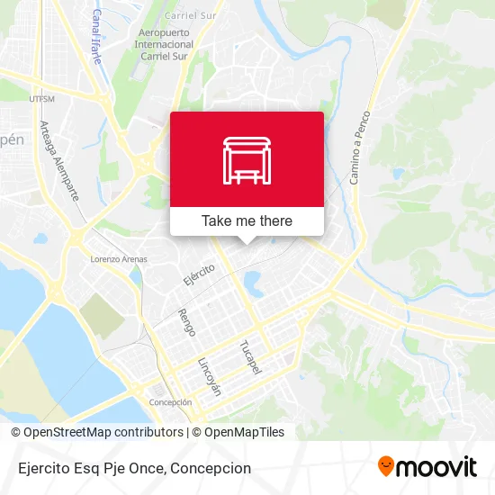 Mapa de Ejercito Esq Pje Once