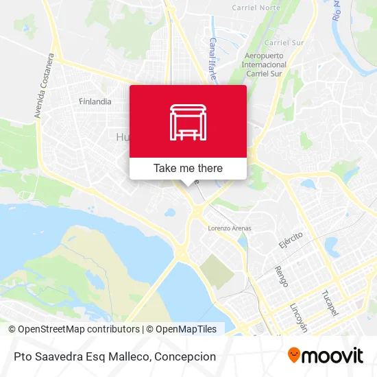 Mapa de Pto Saavedra Esq Malleco