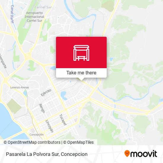 Mapa de Pasarela La Polvora  Sur