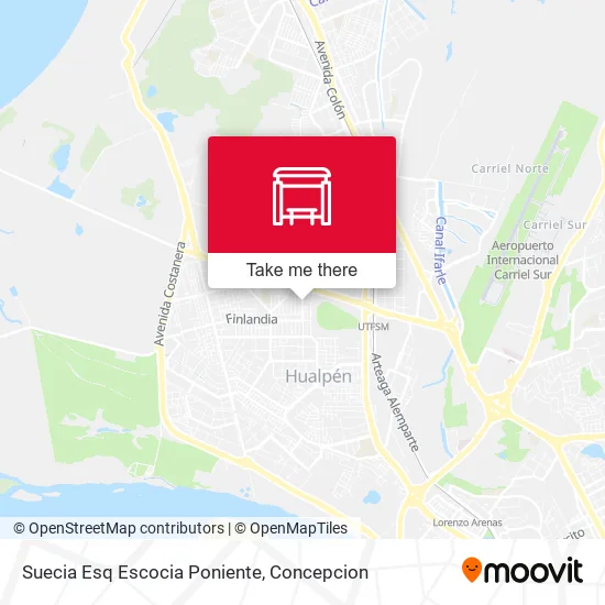 Mapa de Suecia Esq Escocia  Poniente