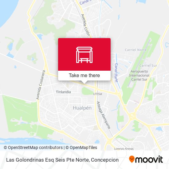 Mapa de Las Golondrinas Esq Seis Pte  Norte