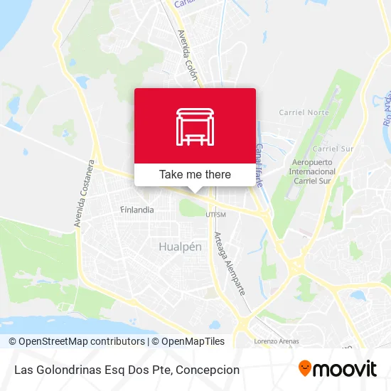 Mapa de Las Golondrinas Esq Dos Pte