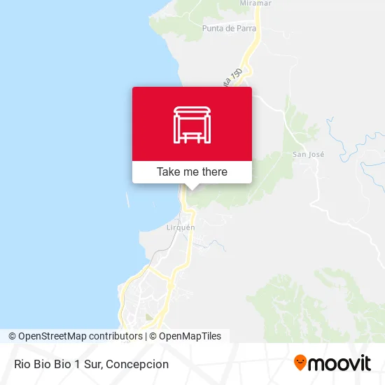 Mapa de Rio Bio Bio 1  Sur