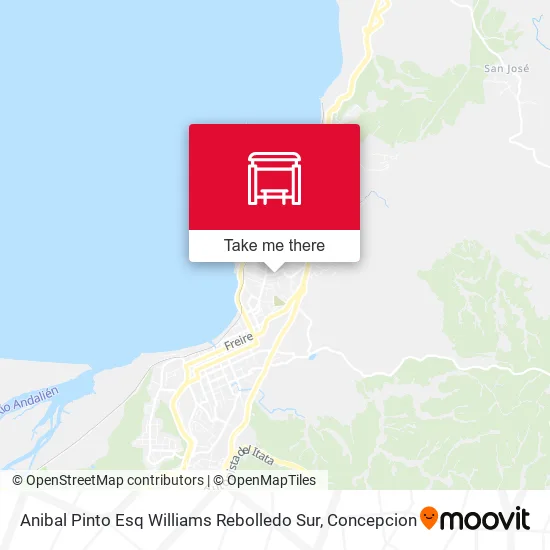 Mapa de Anibal Pinto Esq Williams Rebolledo  Sur
