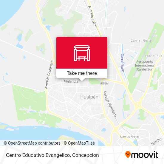 Mapa de Centro Educativo Evangelico