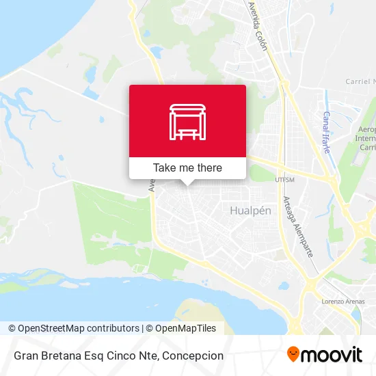Mapa de Gran Bretana Esq Cinco Nte