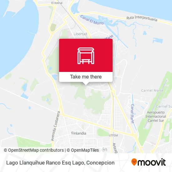 Mapa de Lago Llanquihue Ranco Esq Lago