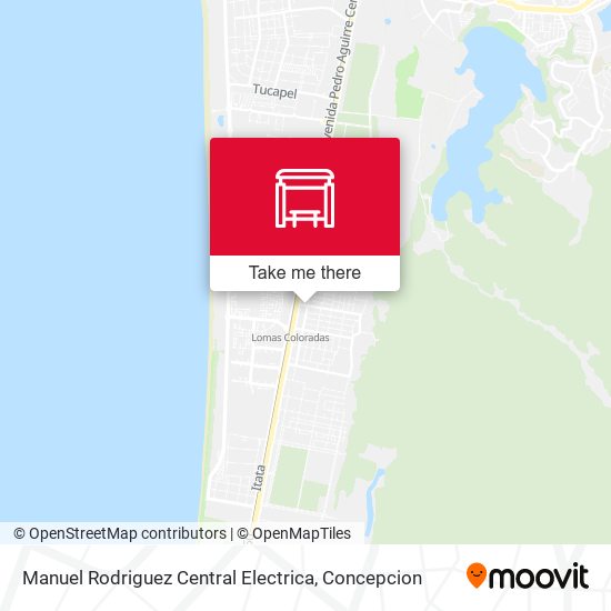 Mapa de Manuel Rodriguez  Central Electrica